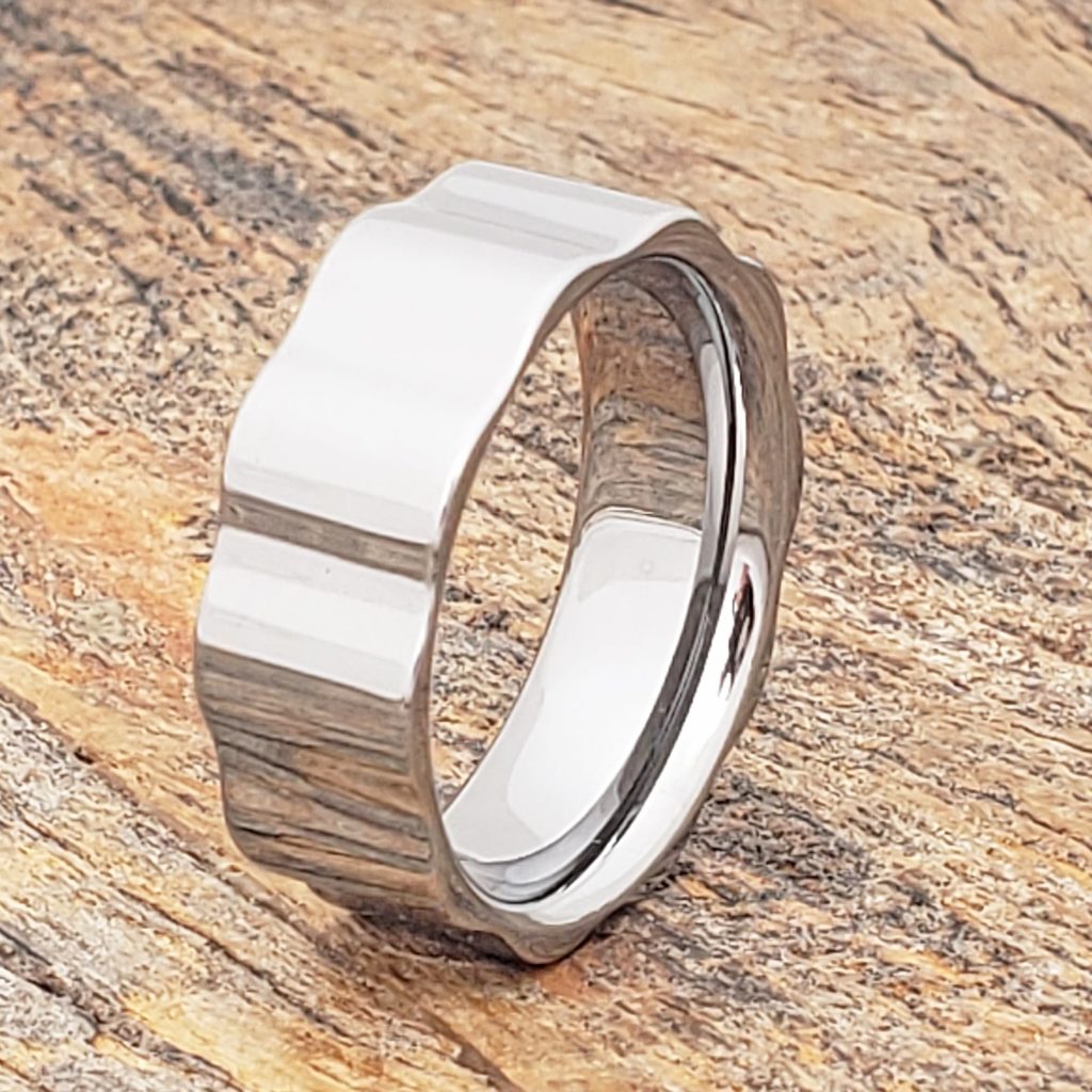 Axel Mens Gear Polished Unique Rings - Forever Metals