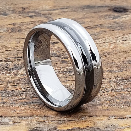 Mirage Black Inlay Ceramic Rings Mirage Black Inlay Ceramic Rings