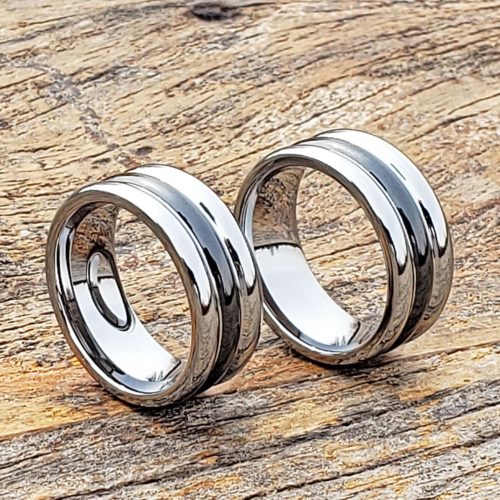 Mirage Black Inlay Ceramic Rings Mirage Black Inlay Ceramic Rings