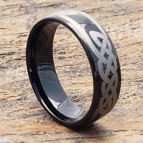 Viking Black Knot Carbide Celtic Rings Viking Black Knot Carbide Celtic Rings
