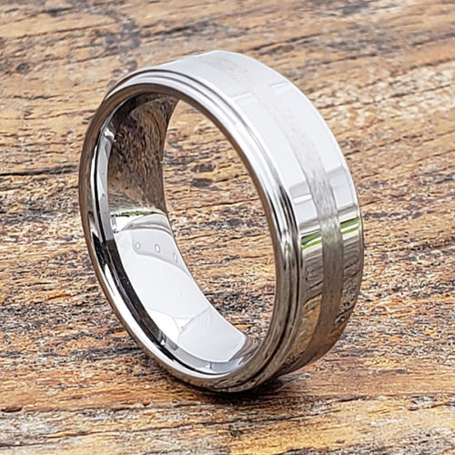 Sophisticate Carved Step Down Edges Inlay Rings Sophisticate Carved Step Down Edges Inlay Rings