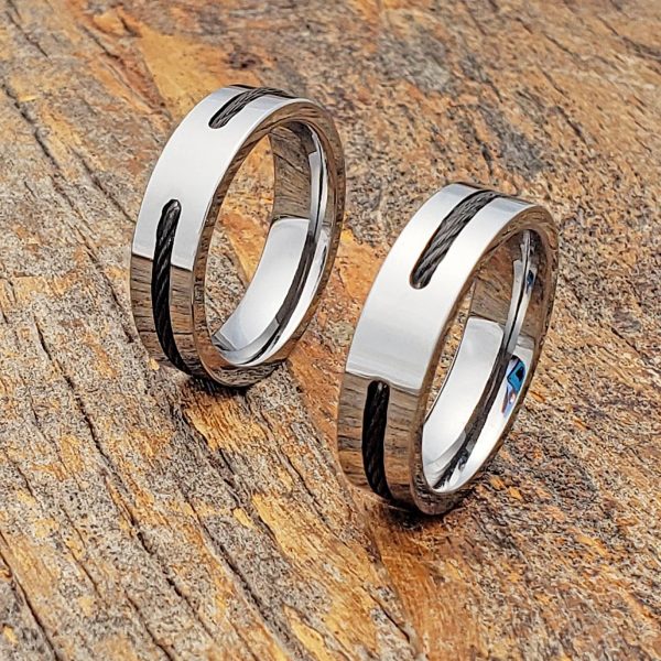 corvus-mens-black-steel-cable-inlay-ring