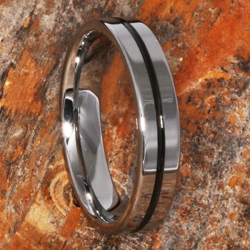 Demeter Carved Black Inlay Rings Demeter Carved Black Inlay Rings