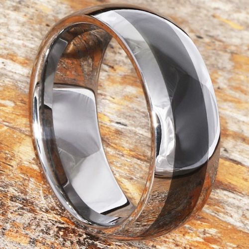 Leonidas Black Inlay Ultra Polished Ceramic Rings Leonidas Black Inlay Ultra Polished Ceramic Rings