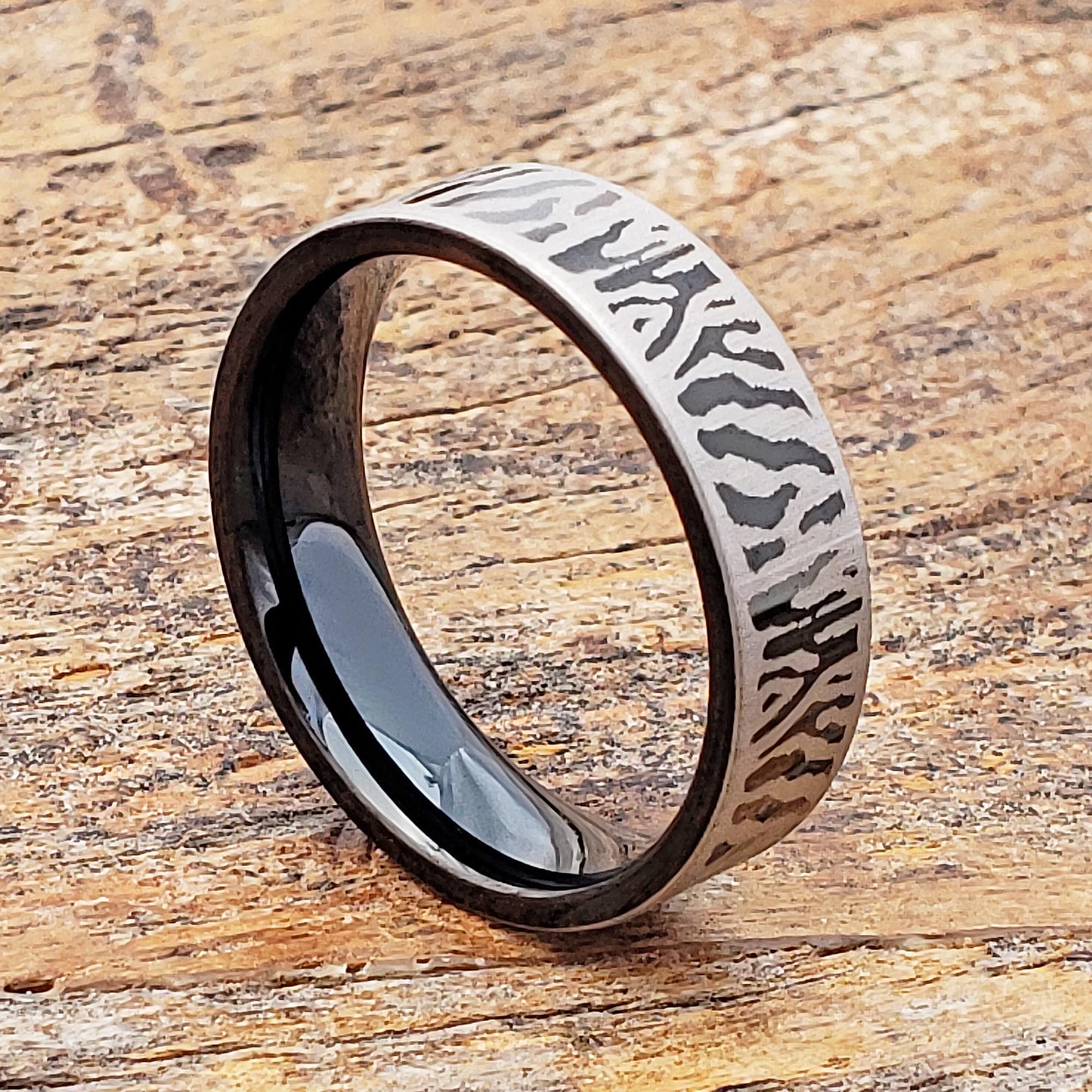 Mason Black Flat Unique Rings