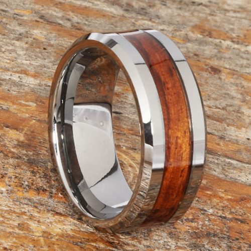 Neptune Mens Beveled Wooden Rings Neptune Mens Beveled Wooden Rings