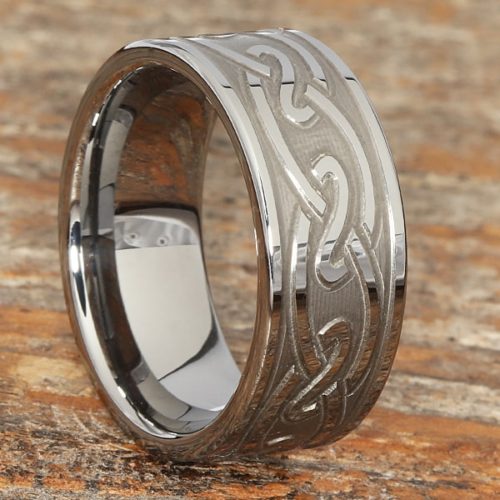 Oracle Carved Knotwork Celtic Rings - Forever Metals