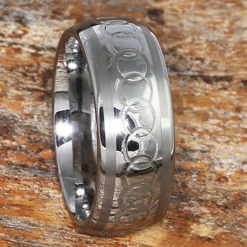 Sparta Chainlink Interlocking Signet Rings Sparta Chainlink Interlocking Signet Rings