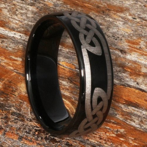 Viking Black Knot Carbide Celtic Rings Viking Black Knot Carbide Celtic Rings