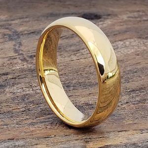 Eclipse Gold Tungsten Rings - Polished - Forever Metals