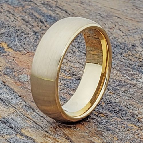 Bellatrix Antique Brushed Gold Tungsten Rings Bellatrix Antique Brushed Gold Tungsten Rings
