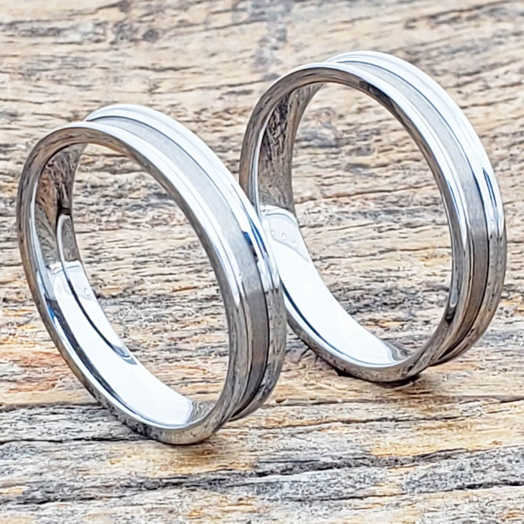 Ceres Rings Ceres Brushed Womens Tungsten Rings - Forever Metals