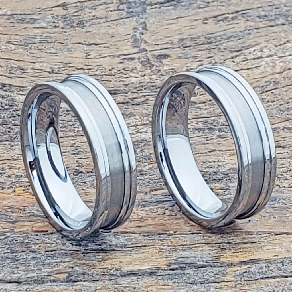 Ceres Machined Perfect Tungsten  Wedding Bands  Forever Metals 