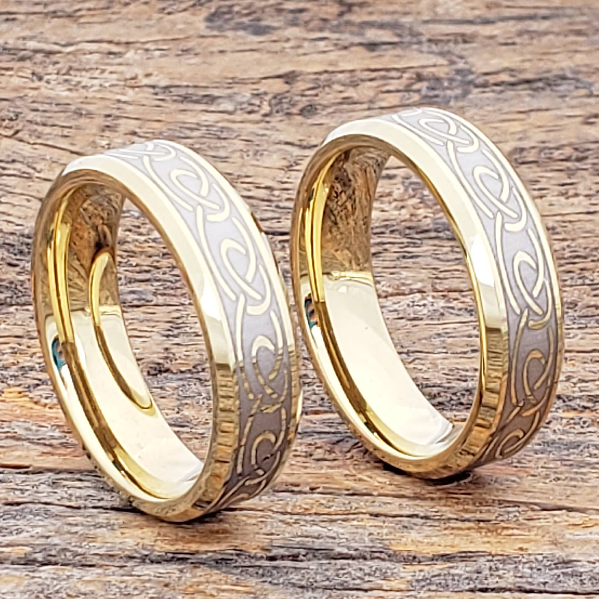 Dublin Gold Knot Infinity Rings Stunning Attractive Forever Metals