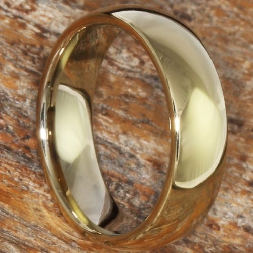 Eclipse Gold Polished Tungsten Rings Eclipse Gold Polished Tungsten Rings