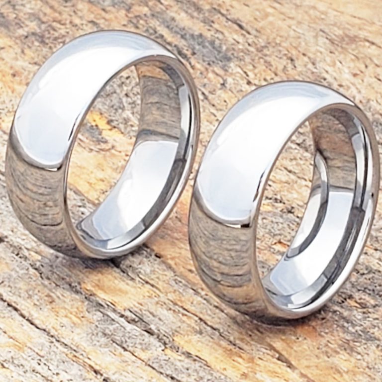 Eclipse Tungsten Wedding Bands - Polished - Forever Metals