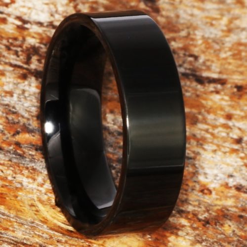 Europa Black Fashion Tungsten Rings Europa Black Fashion Tungsten Rings