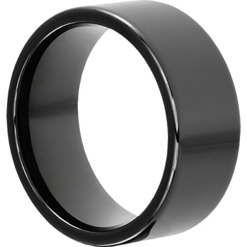 Europa Black Flat Mens Tungsten Rings Europa Black Flat Mens Tungsten Rings
