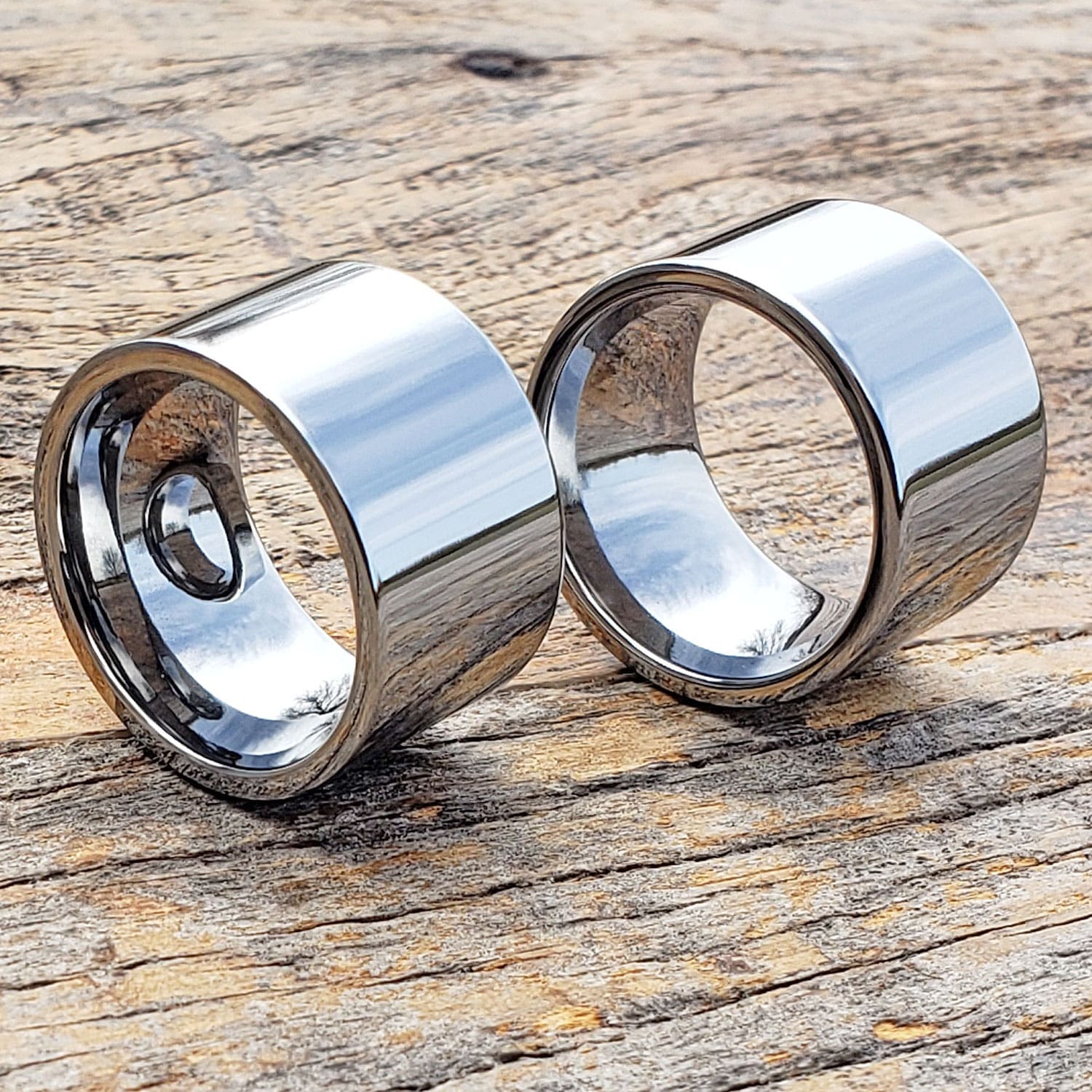 8mm Beveled 904L Stainless Steel Ring | Patrick Adair Designs