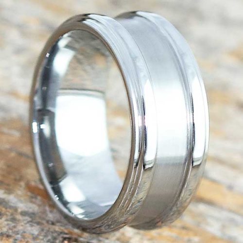 Gorgons Brushed Tungsten Wedding Bands Gorgons Brushed Tungsten Wedding Bands