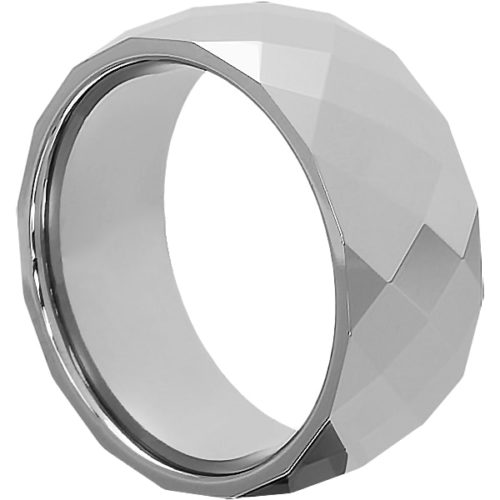 Hades Casual Faceted Tungsten Rings Hades Casual Faceted Tungsten Rings