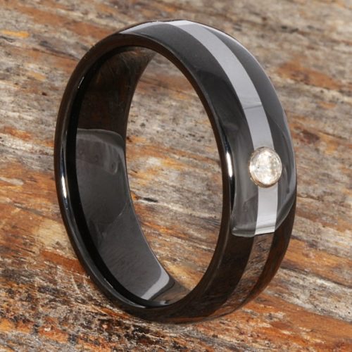 Halo Solitaire Gemstone Black Mens Diamond Rings Halo Solitaire Gemstone Black Mens Diamond Rings