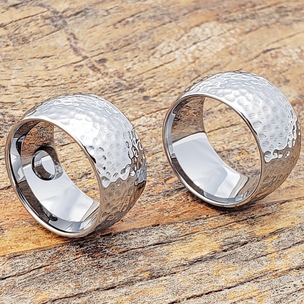 Hammered Statement Rings Masculine Rugged Forever Metals