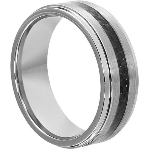 Hermes Brushed Black Carbon Fiber Rings Hermes Brushed Black Carbon Fiber Rings