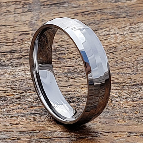 Janus Matching Faceted Tungsten Rings Janus Matching Faceted Tungsten Rings