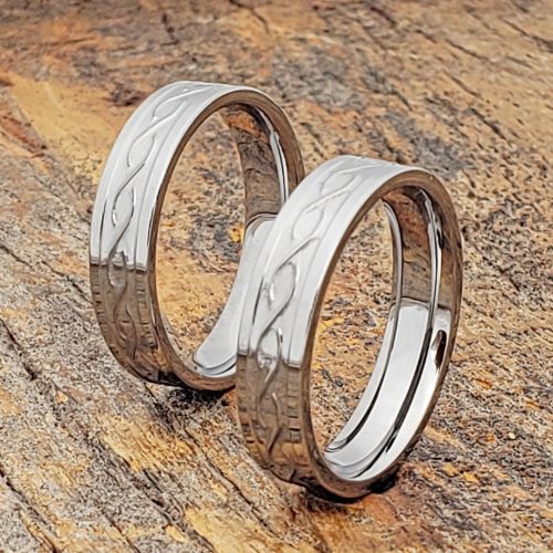 Jupiter Matching Carved Infinity Rings Jupiter Matching Carved Infinity Rings
