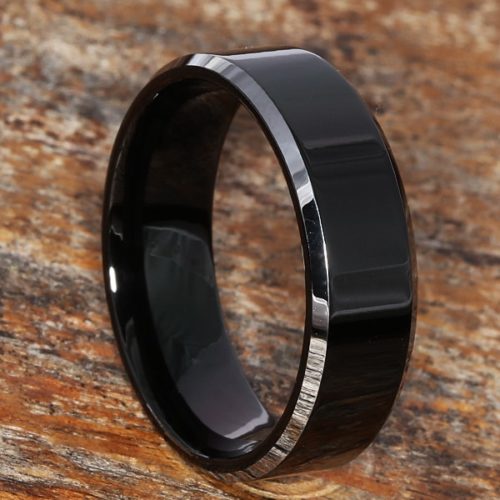 Kana Silver Black Tungsten Rings Kana Silver Black Tungsten Rings