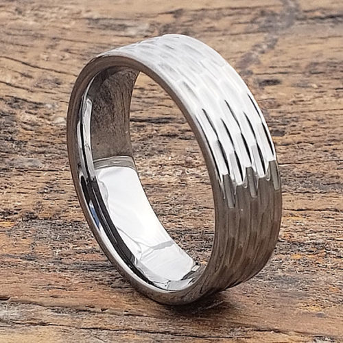 Caleb Mens Sculpted Flat Carved Rings Caleb Mens Sculpted Flat Carved Rings