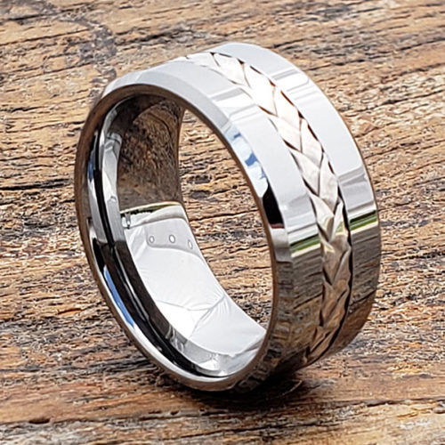 Mithras Braided Silver Infinity Rings Mithras Braided Silver Infinity Rings