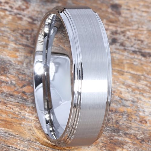 Pluto Satin Brushed Tungsten Rings Pluto Satin Brushed Tungsten Rings