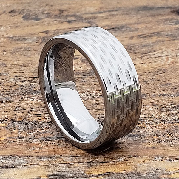 Cherokee Sculpted Mens Flat Carved Rings Forever Metals Cherokee Sculpted Mens Flat Carved Rings