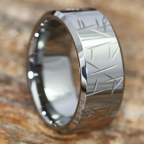 Thorns Mens Beveled Carved Rings Thorns Mens Beveled Carved Rings
