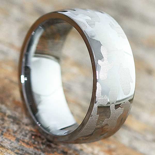 Tungsten Mens Camo Rings Forever Metals